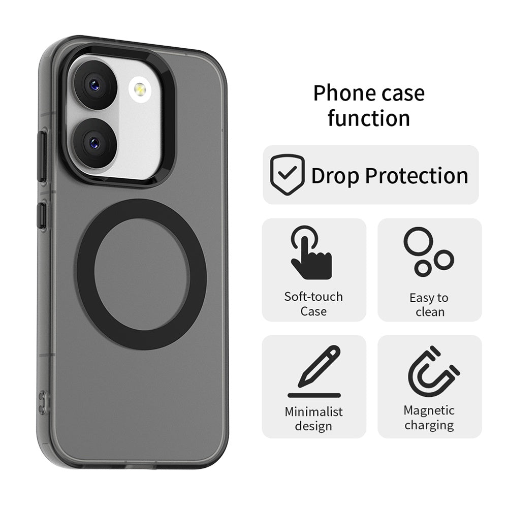 Coque MagSafe pour Xiaomi Poco X8 Pro, Techsuit, CandyCase, Noire