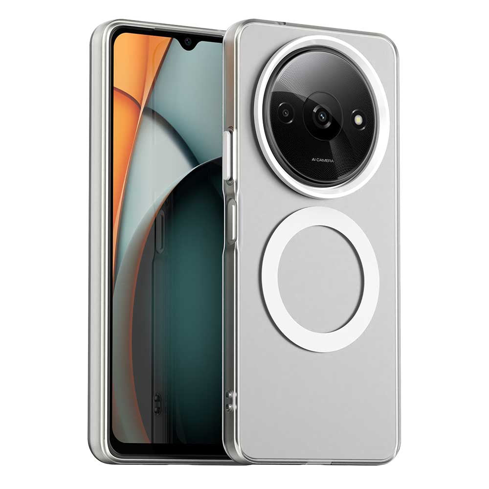 Coque MagSafe pour Xiaomi Redmi A3x / A3, Techsuit, CandyCase, Blanche