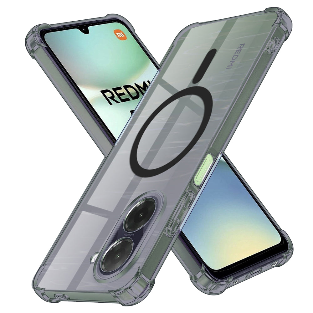 Coque MagSafe pour Xiaomi Redmi A5 4G (Standard), Techsuit, Transparente Antichoc, Fumée