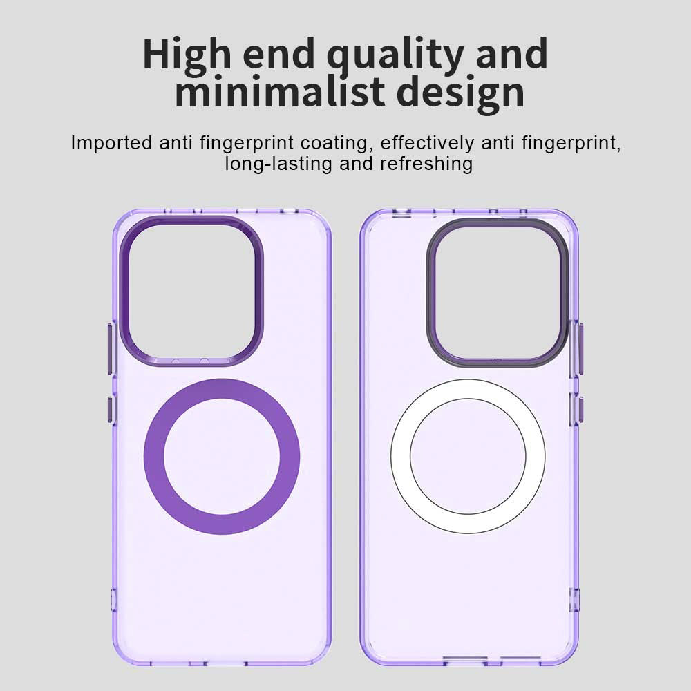 Coque MagSafe pour Xiaomi Redmi Note 14 4G (Régional), Techsuit, CandyCase, Violet