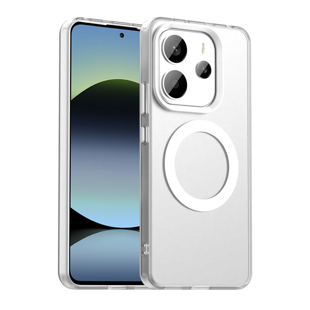 Coque MagSafe pour Xiaomi Redmi Note 14 5G, Techsuit, CandyCase, Blanche