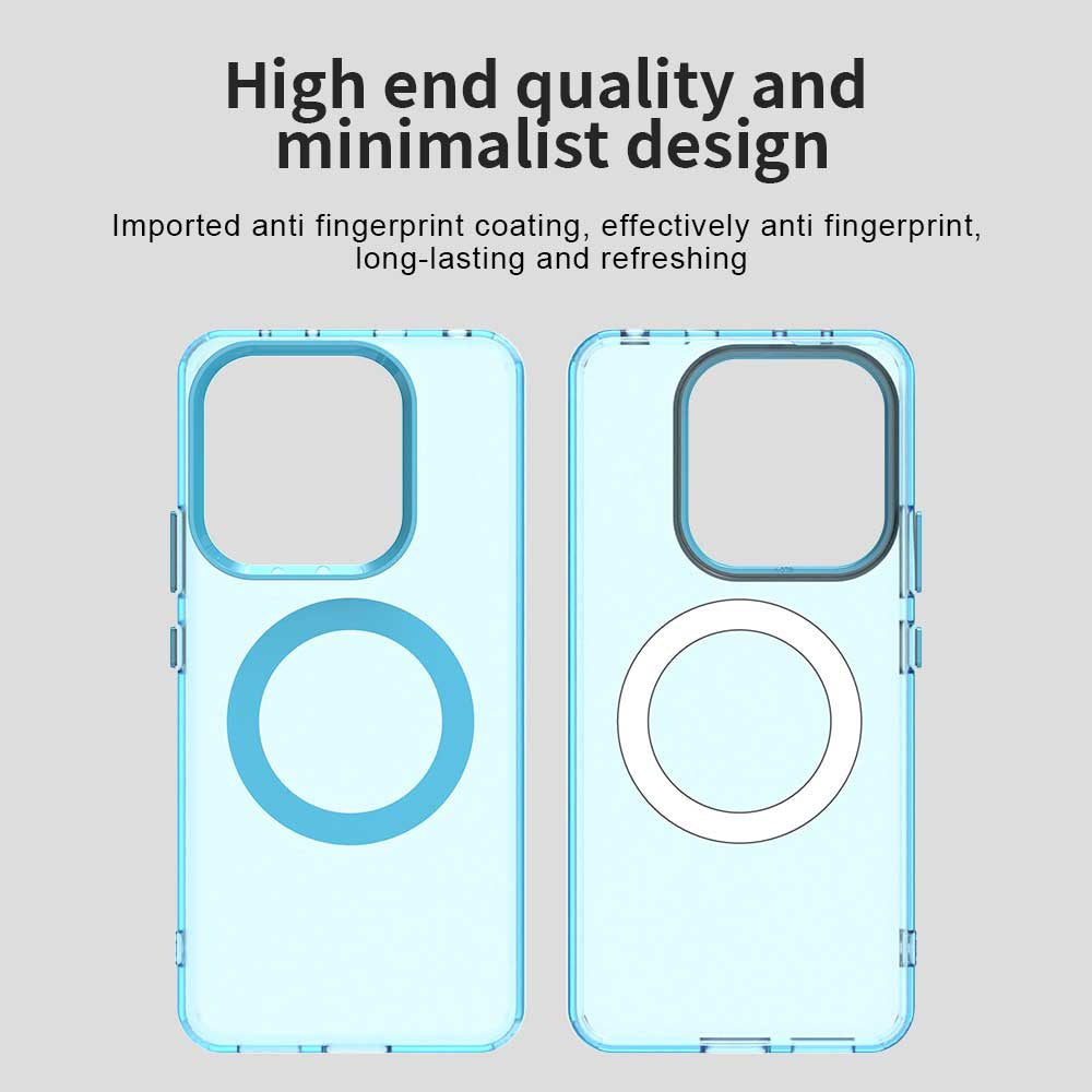 Coque MagSafe pour Xiaomi Redmi Note 14 5G, Techsuit, CandyCase, Bleue