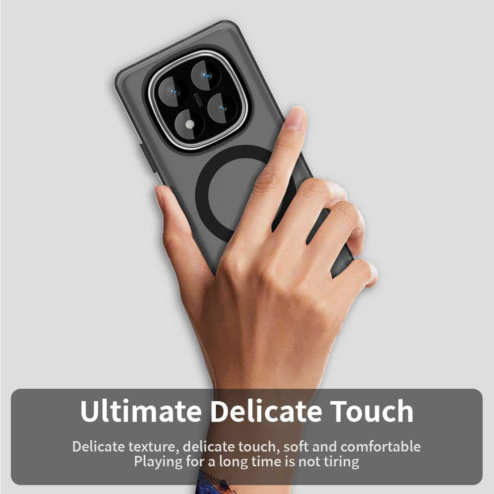 Coque MagSafe pour Xiaomi Redmi Note 14 Pro 4G, Techsuit, CandyCase, Noire