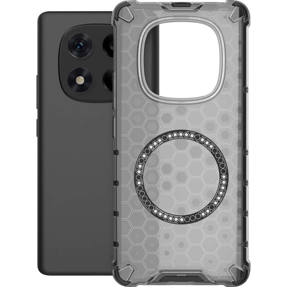 Coque MagSafe pour Xiaomi Redmi Note 14 Pro 4G, Techsuit, HoneyComb Shield, Noire