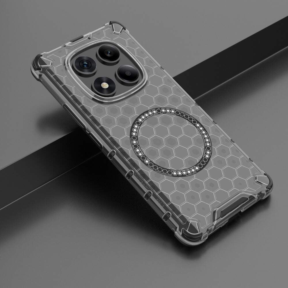 Coque MagSafe pour Xiaomi Redmi Note 14 Pro 4G, Techsuit, HoneyComb Shield, Noire