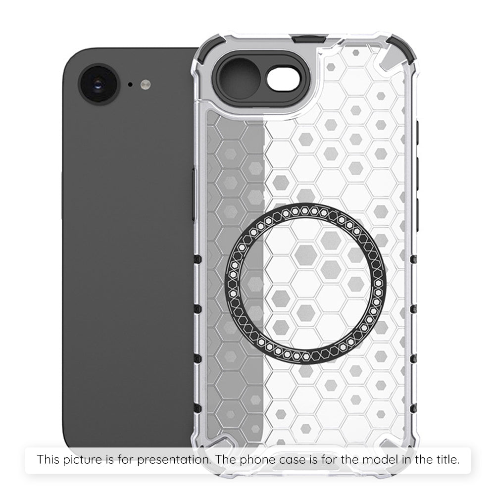 Coque MagSafe pour Xiaomi Redmi Note 14S, Techsuit, HoneyComb Shield, Blanche