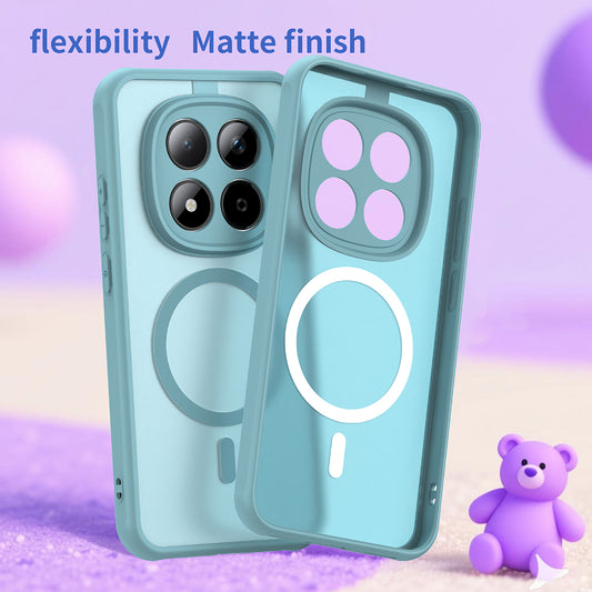 Étui MagSafe pour Xiaomi Redmi Note 15 Pro 5G, Techsuit, HaloFrost II, Vert Clair