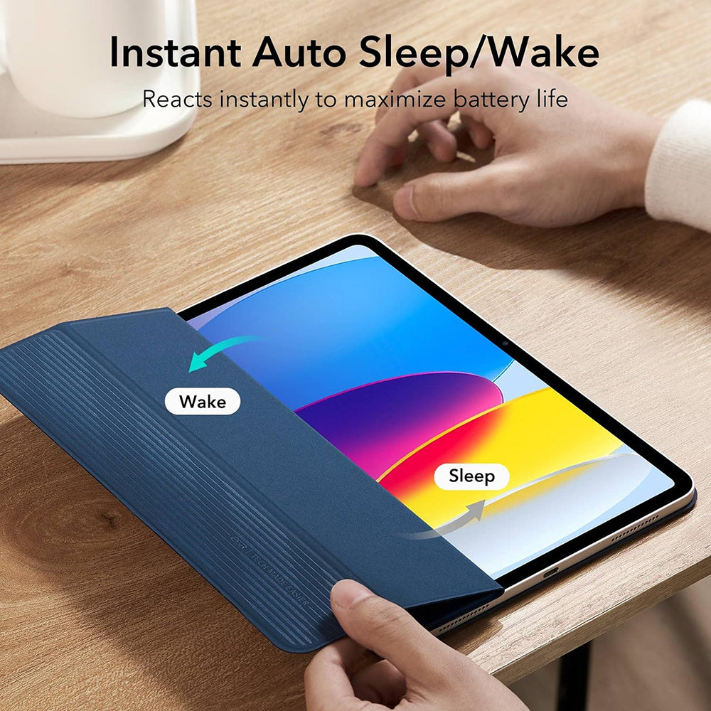 Étui pour Apple iPad (2025) / (2022), ESR, Rebound, Bleu Marine