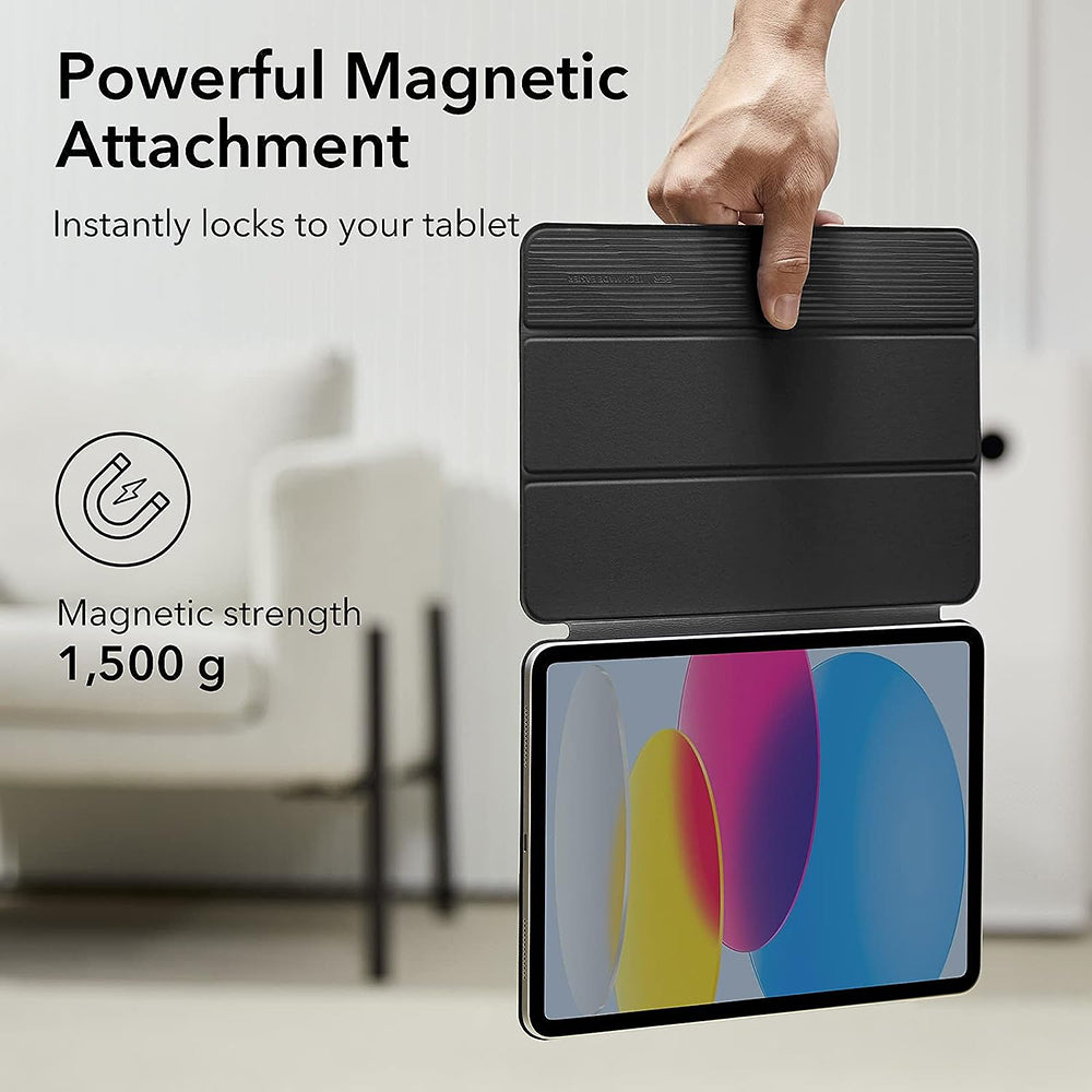 Housse pour Apple iPad (2025) / (2022), ESR, Rebound, Noire