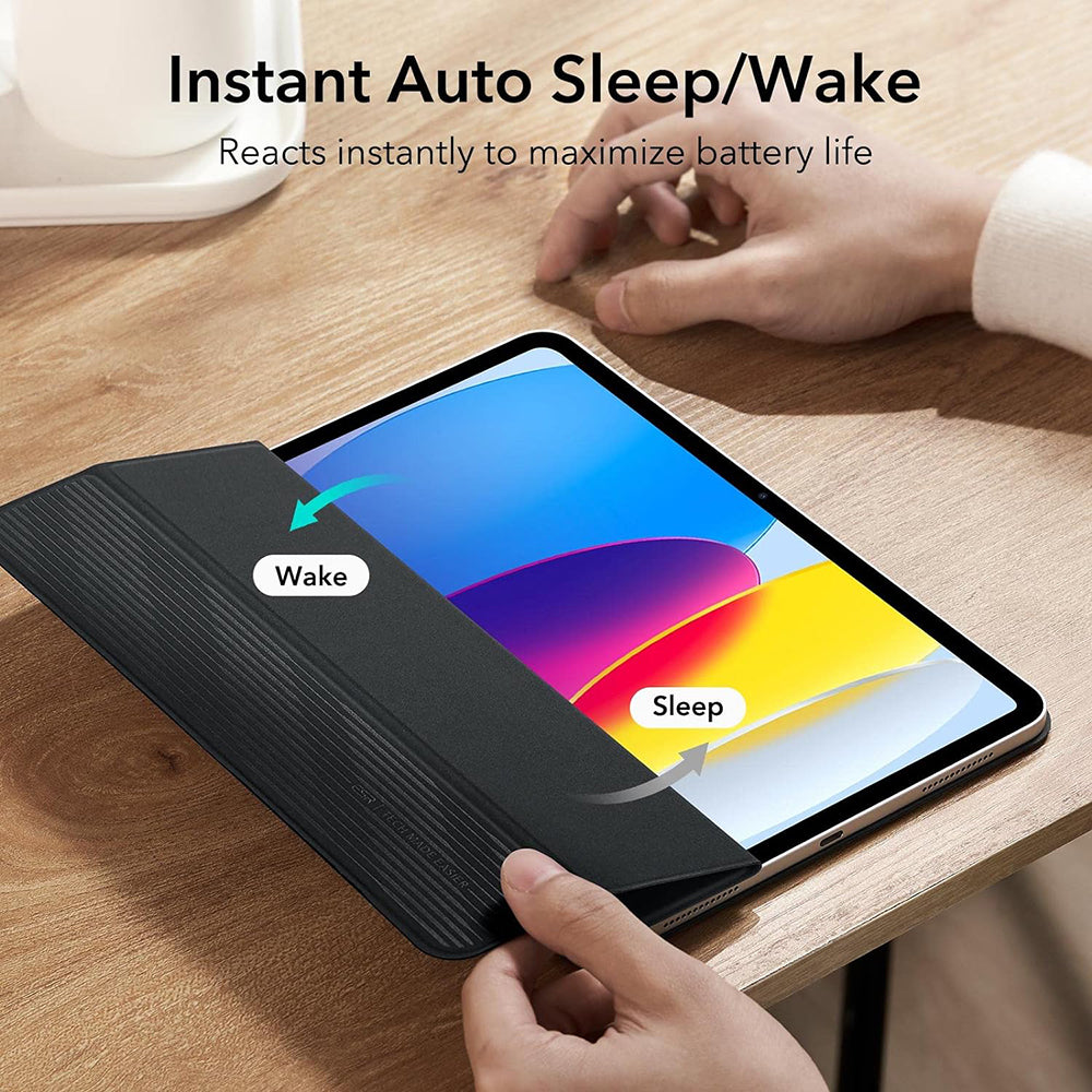 Housse pour Apple iPad (2025) / (2022), ESR, Rebound, Noire