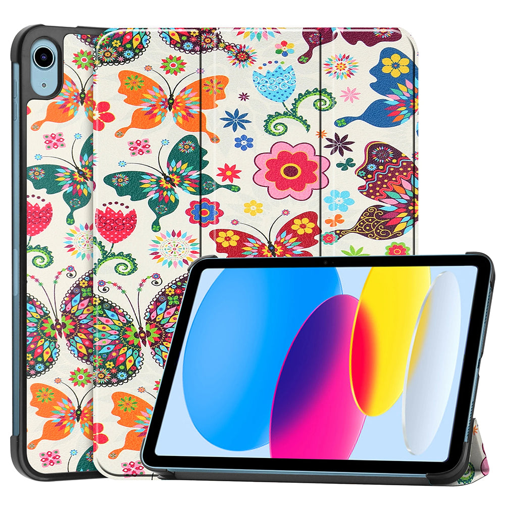 Coque pour Apple iPad (2025) / (2022), Techsuit, FoldPro Butterfly, Multicolore