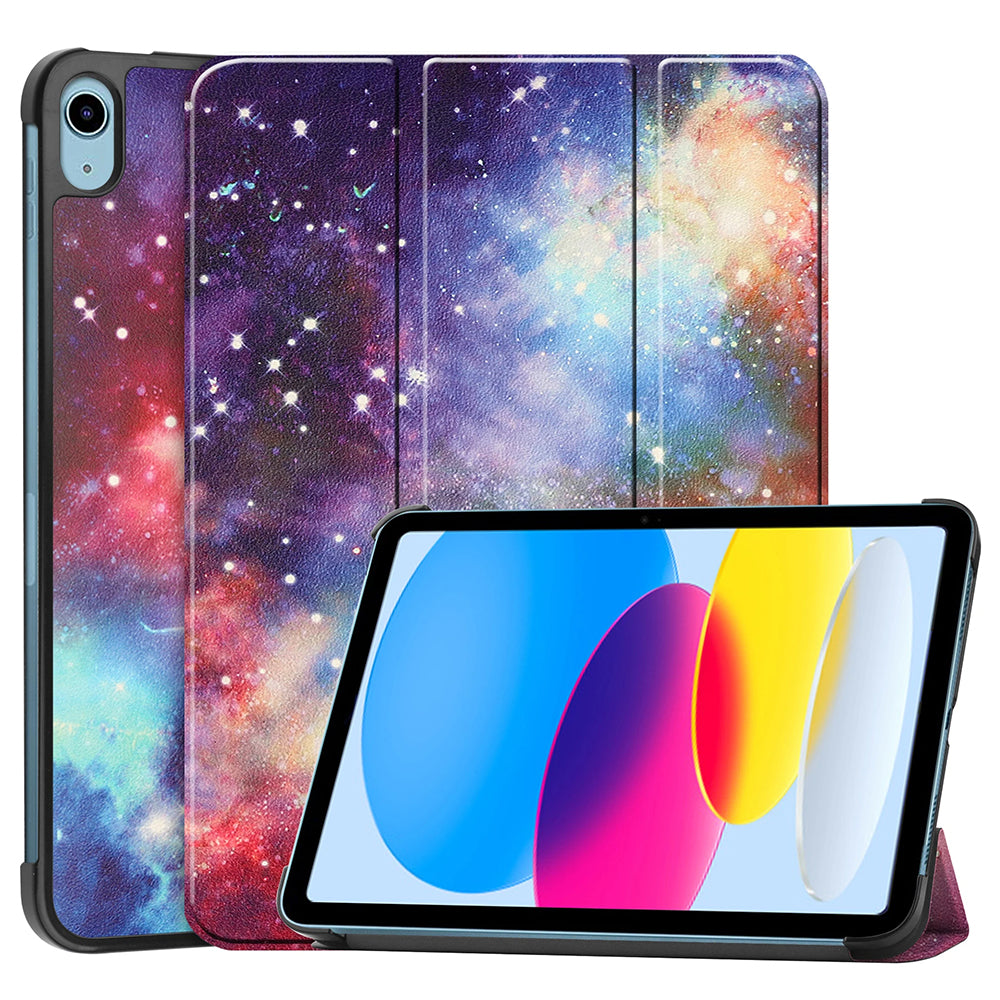 Coque pour Apple iPad (2025) / (2022), Techsuit, FoldPro Galaxy, Multicolore
