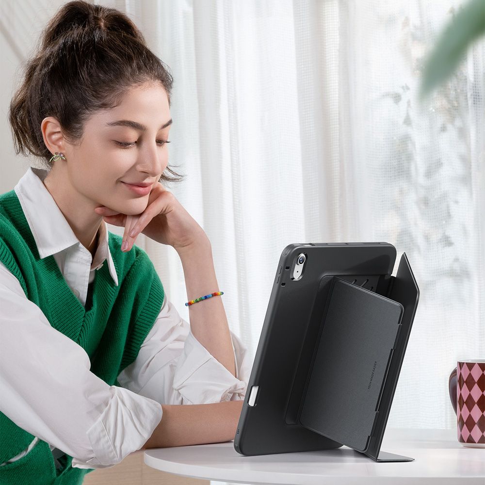 Housse pour Apple iPad (2025) / (2022), ESR, Flip Hybrid, Noire, Reconditionnée