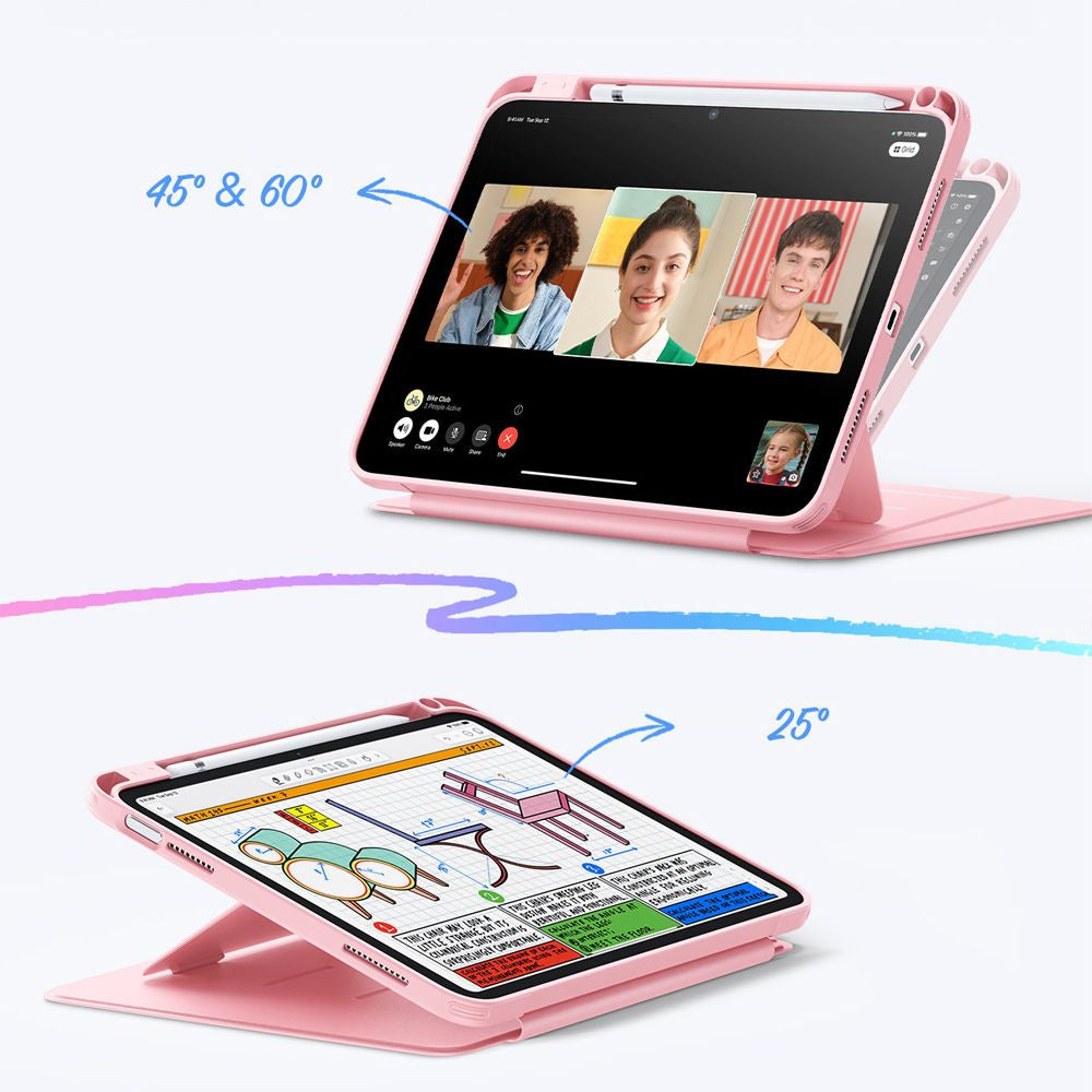 Étui pour Apple iPad (2025) / (2022), ESR, Flip Hybrid, Rose