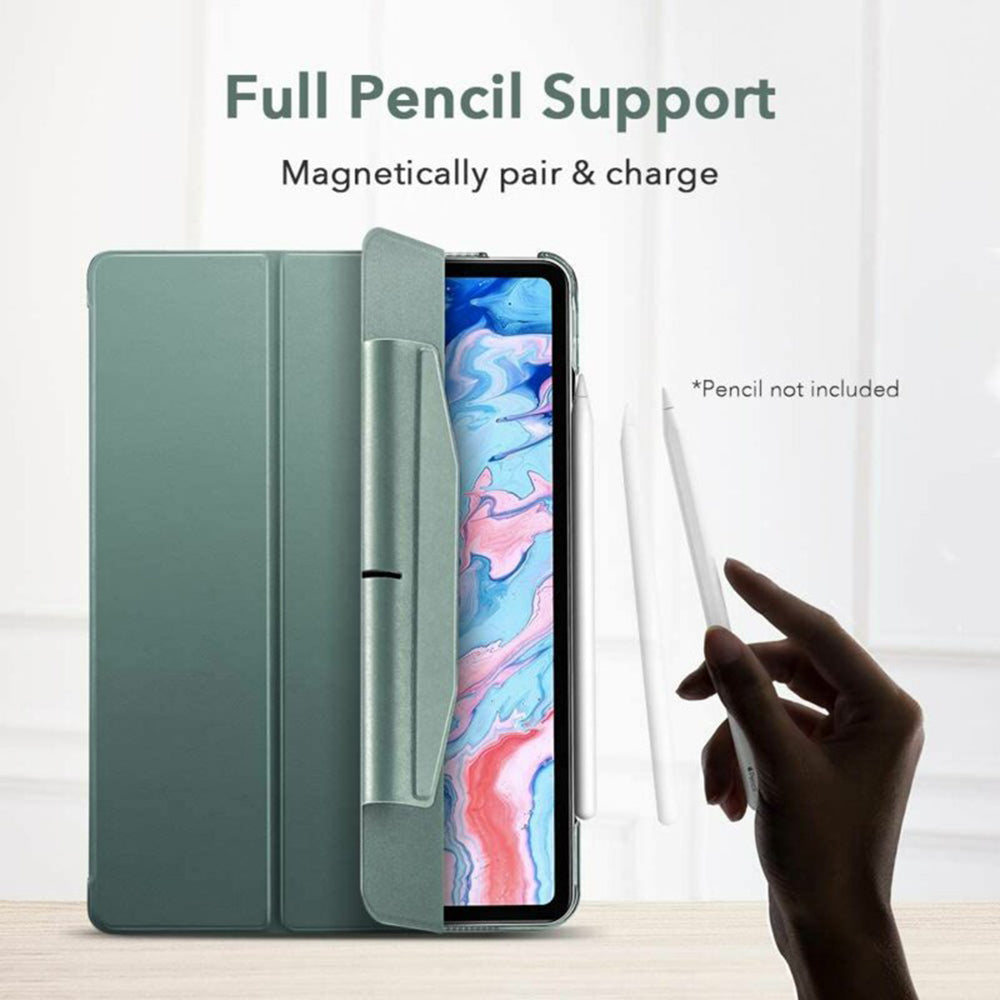 Coque pour Apple iPad Air 11 (2026) / iPad Air 11 (2025) / Air 11 (2024) / Air (2022) / Air (2020), ESR, Ascend Trifold, Vert Satiné