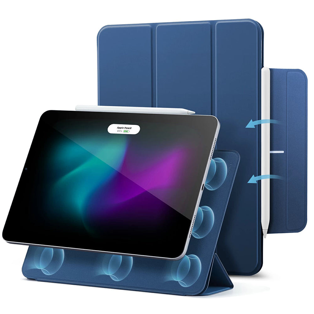 Case for Apple iPad Air 13 (2026) / Air 13 (2025) / Air 13 (2024) / Pro 12.9 (2022) / Pro 12.9 (2021), ESR, Rebound, Navy Blue