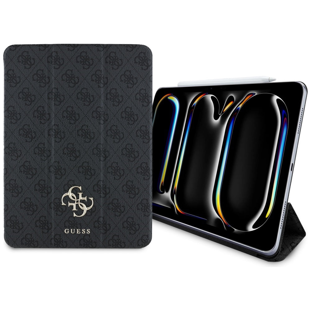 Étui pour Apple iPad Pro 11 (2024), Guess, 4G Big Logo, Noir