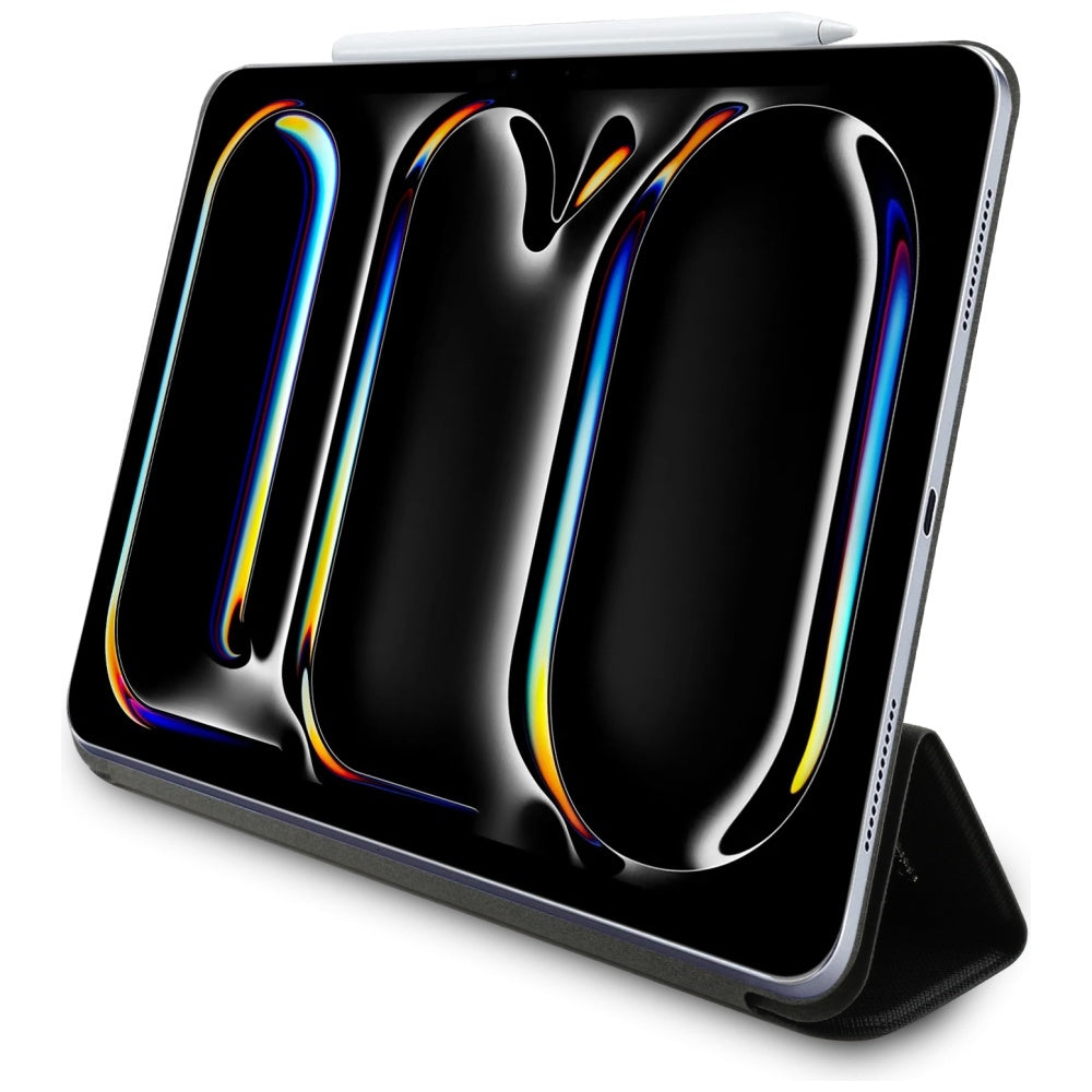 Étui pour Apple iPad Pro 11 (2024), Karl Lagerfeld, Saffiano Karl & Choupette, Noir