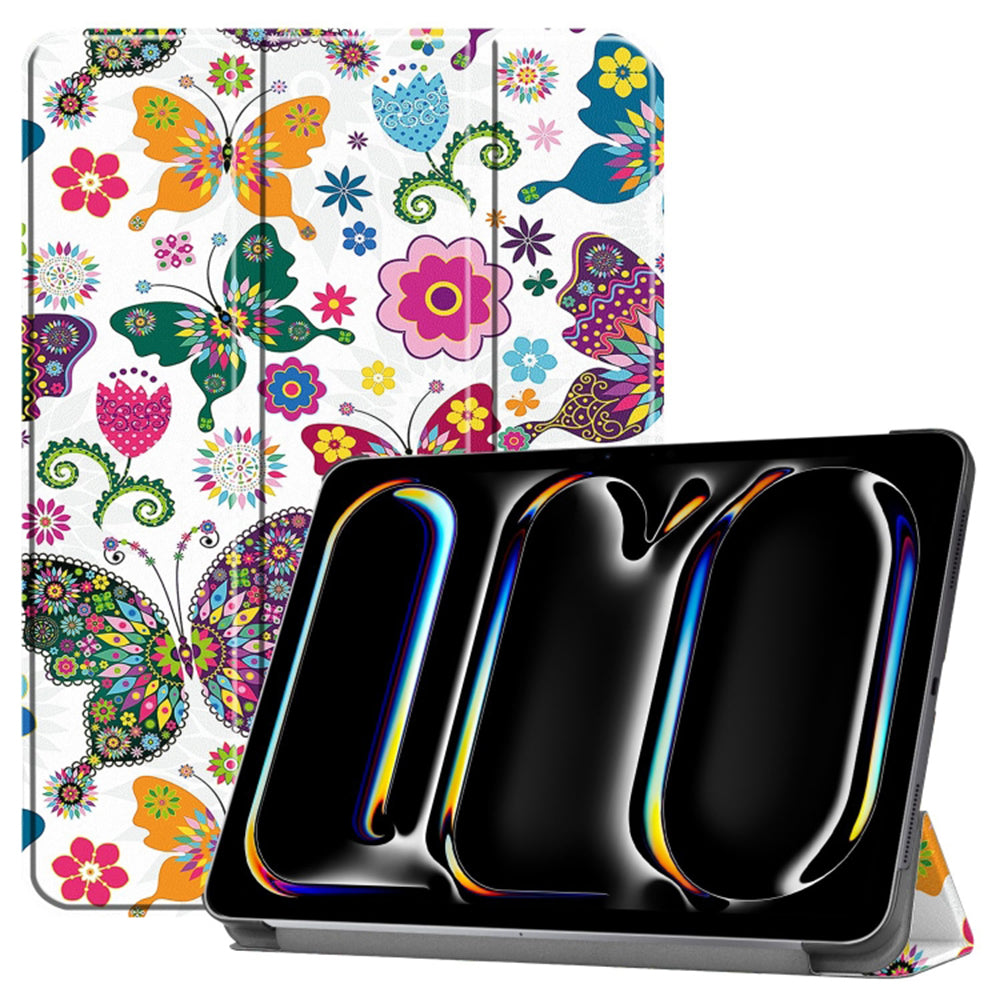 Coque pour Apple iPad Pro 11 (2024), Techsuit, FoldPro Butterfly, Multicolore