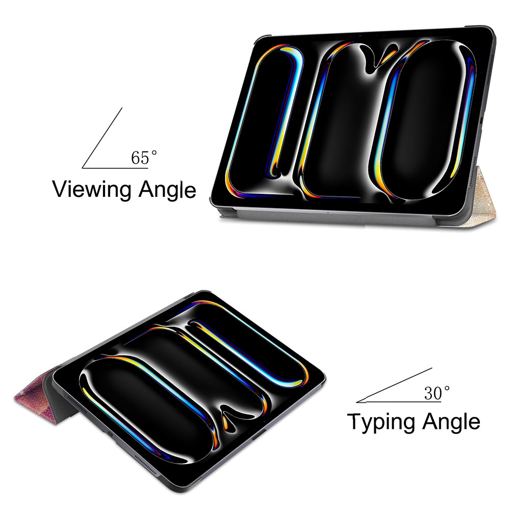Coque pour Apple iPad Pro 11 (2024), Techsuit, FoldPro Galaxy, Multicolore