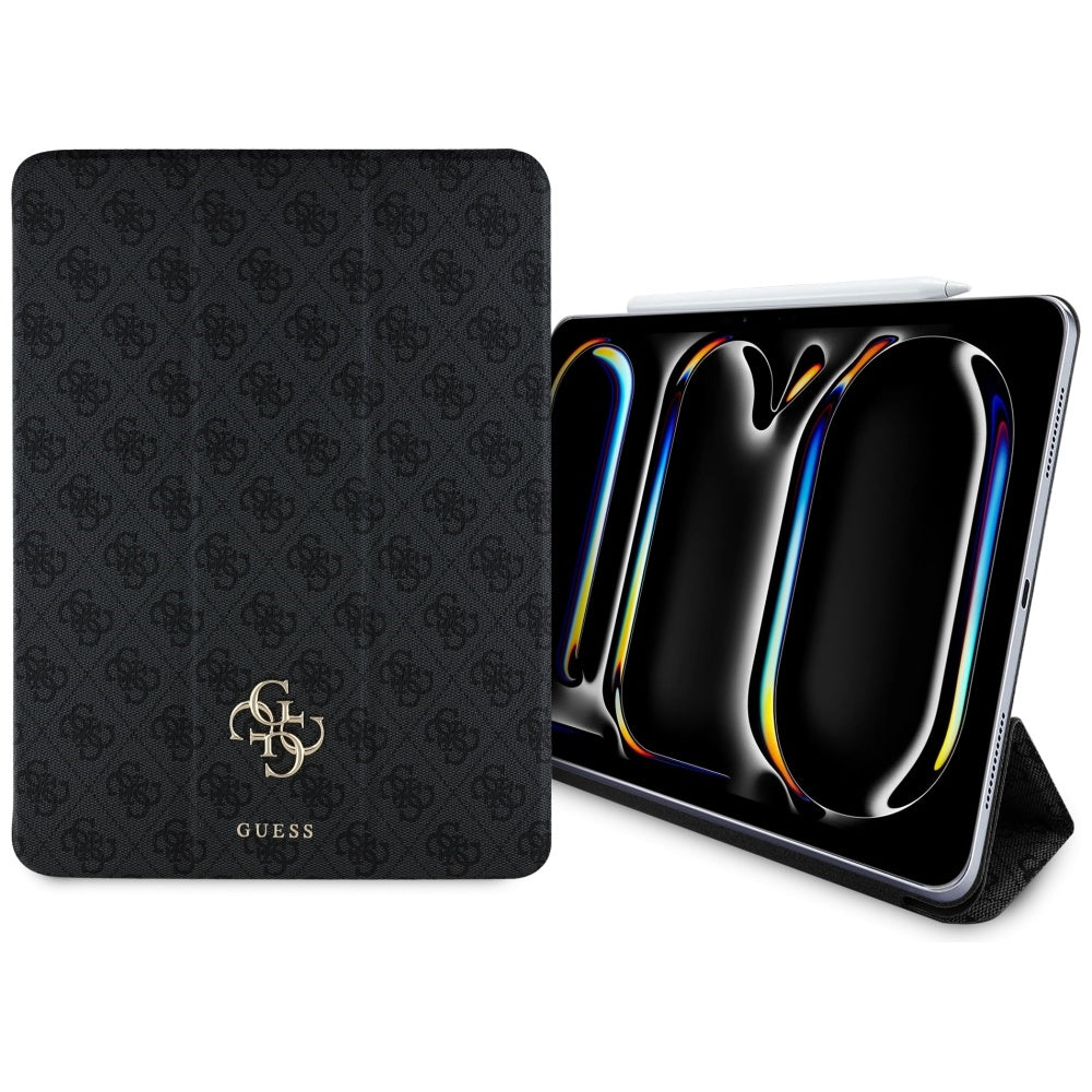 Étui pour Apple iPad Pro 13 (2024), Guess, 4G Big Logo, Noir