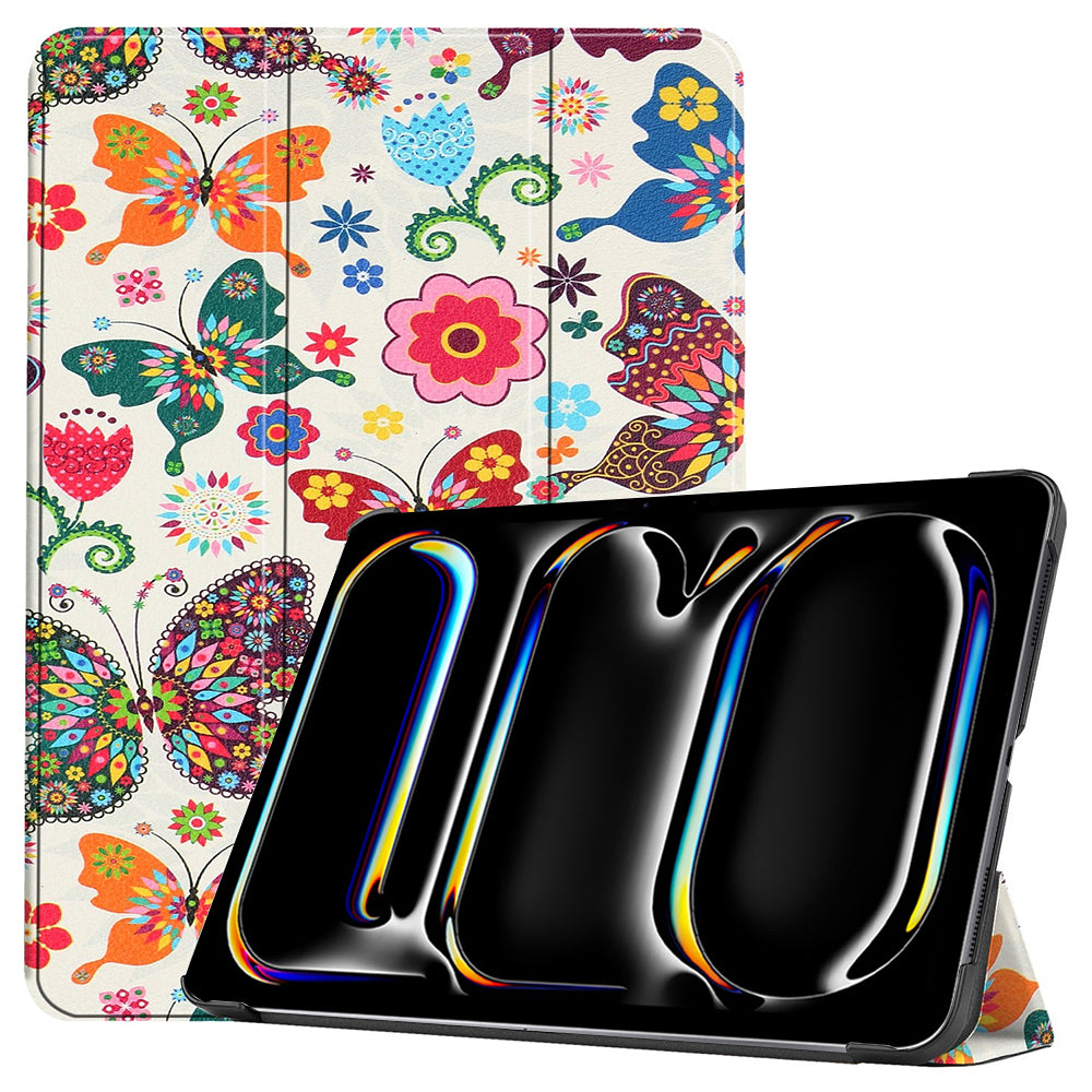Coque pour Apple iPad Pro 13 (2024), Techsuit, FoldPro Butterfly, Multicolore