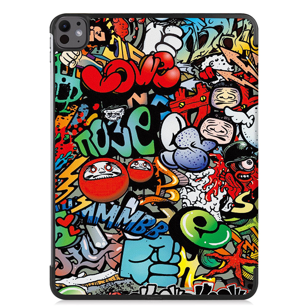 Coque pour Apple iPad Pro 13 (2024), Techsuit, FoldPro Urban Vibe, Multicolore