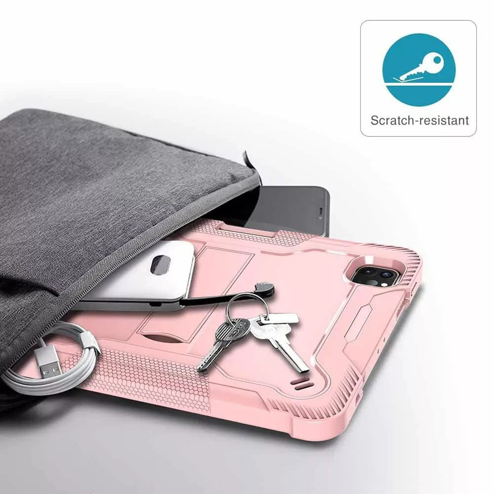 Coque pour Apple iPad Pro 13 (2024), Techsuit, Rugged TabShell, Rose