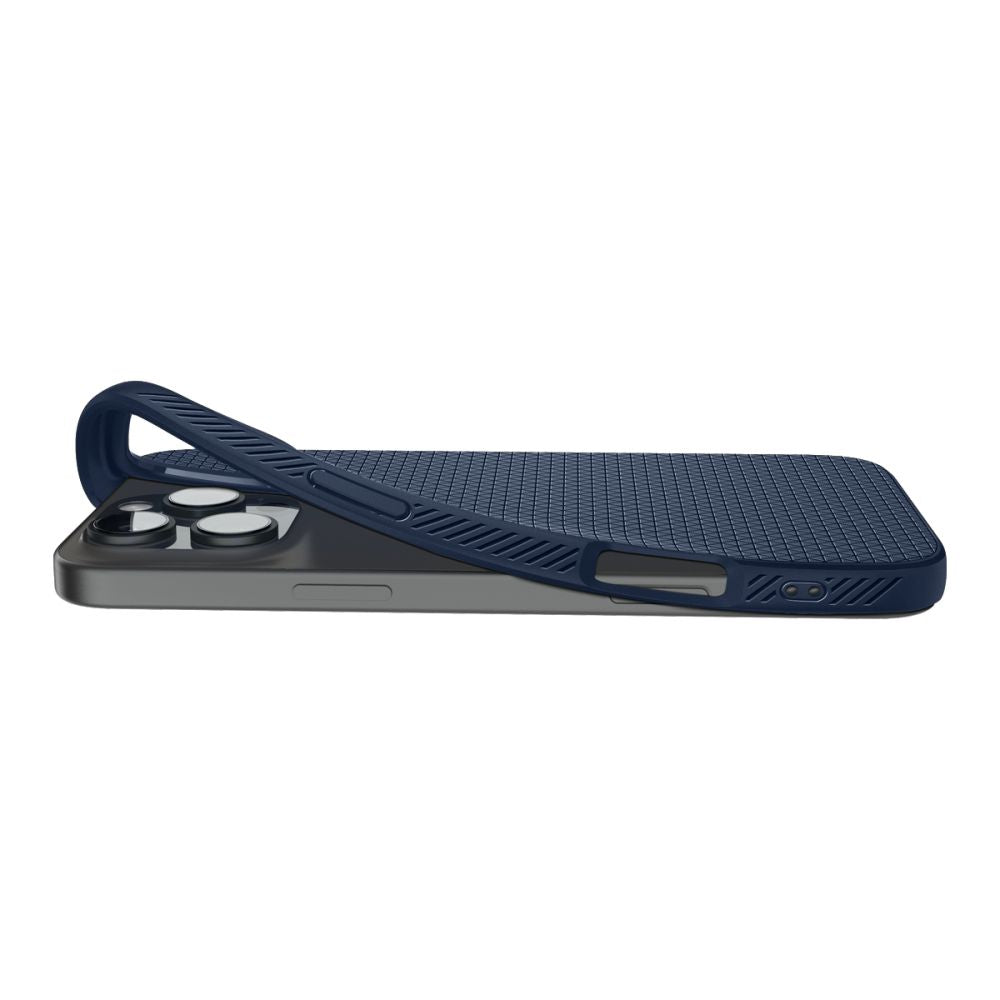 Coque pour Apple iPhone 16 Pro Max, Spigen, Liquid Air, Bleu ACS07989