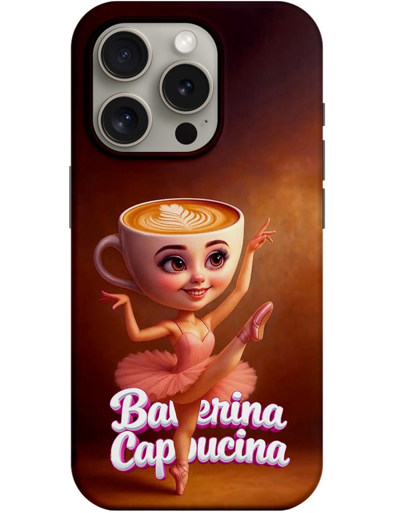 Coque pour Apple iPhone 14 Pro, Perfect Case, Italian Brainrot Ballerina Capuccina, Multicolore