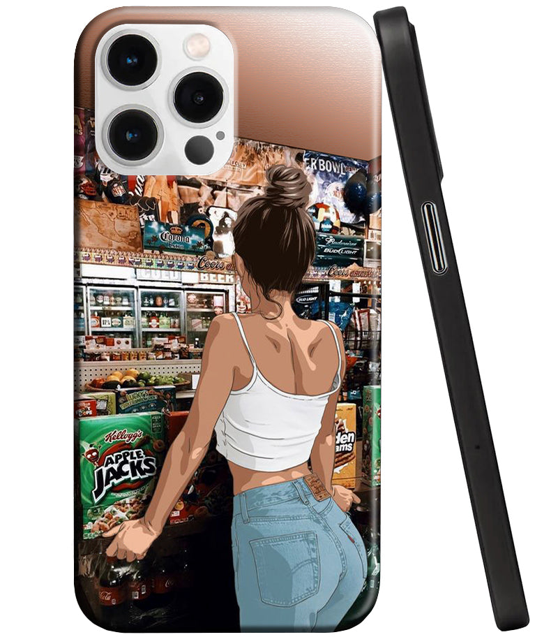 Coque pour Apple iPhone 14 Pro, Perfect Case, Favourites Series Girl, Multicolore