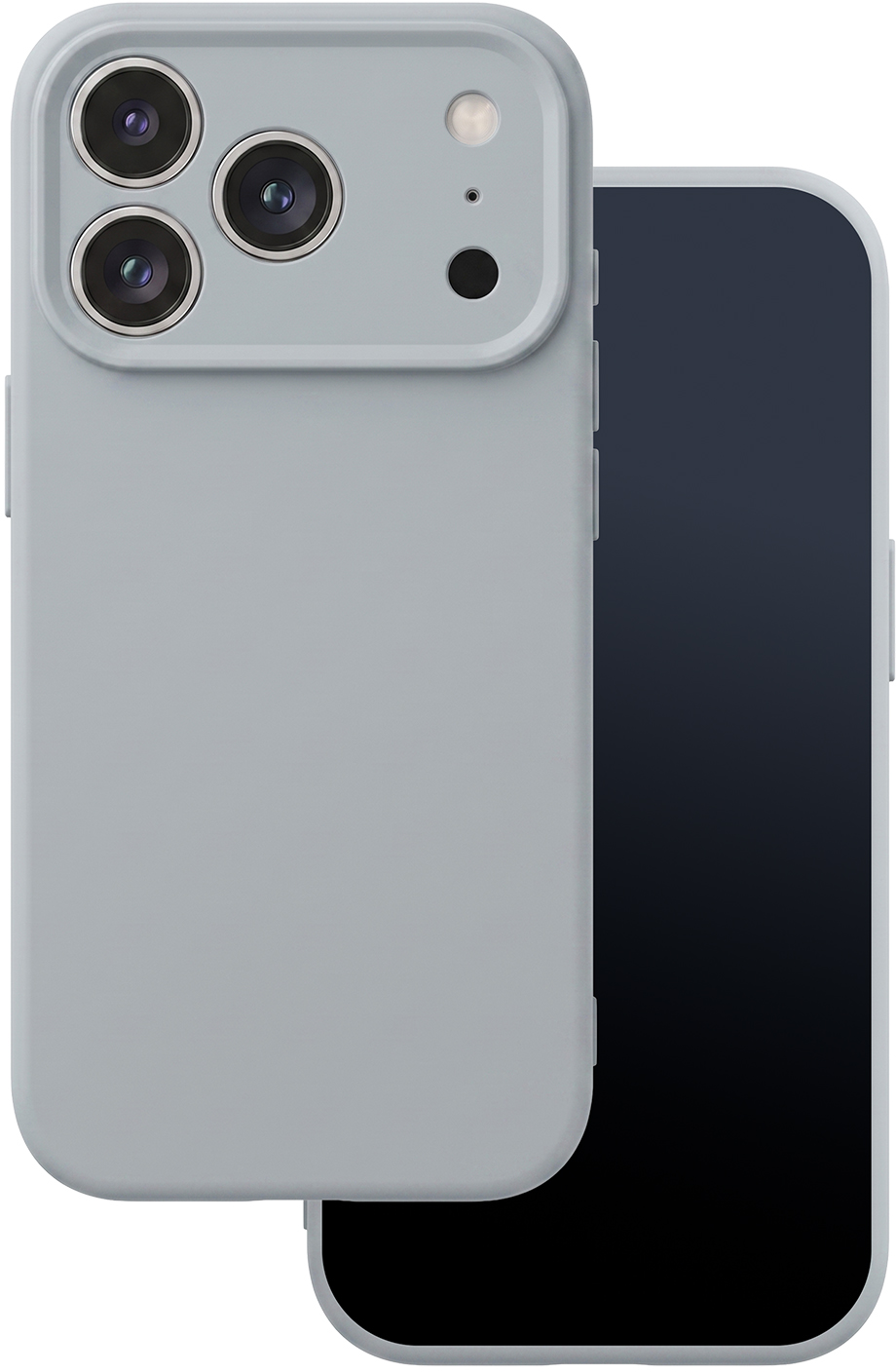 Coque pour Apple iPhone 17 Pro, OEM, Silicone, Gris