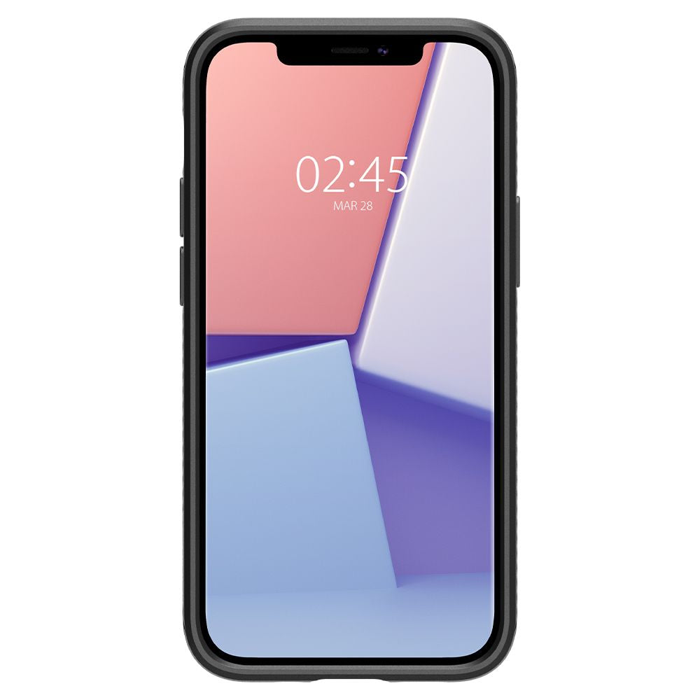 Étui pour Apple iPhone 12 / 12 Pro, Spigen, Liquid Air, Noir