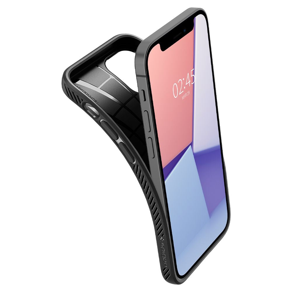 Étui pour Apple iPhone 12 / 12 Pro, Spigen, Liquid Air, Noir