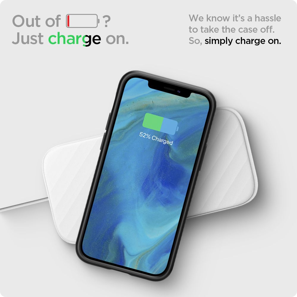 Étui pour Apple iPhone 12 / 12 Pro, Spigen, Liquid Air, Noir
