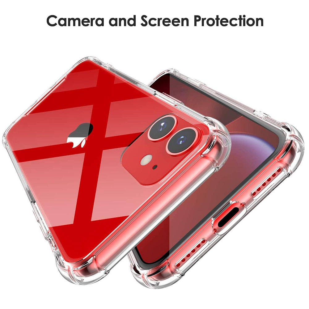 Coque pour Apple iPhone 12, Techsuit, Anti-choc Claire, Transparente