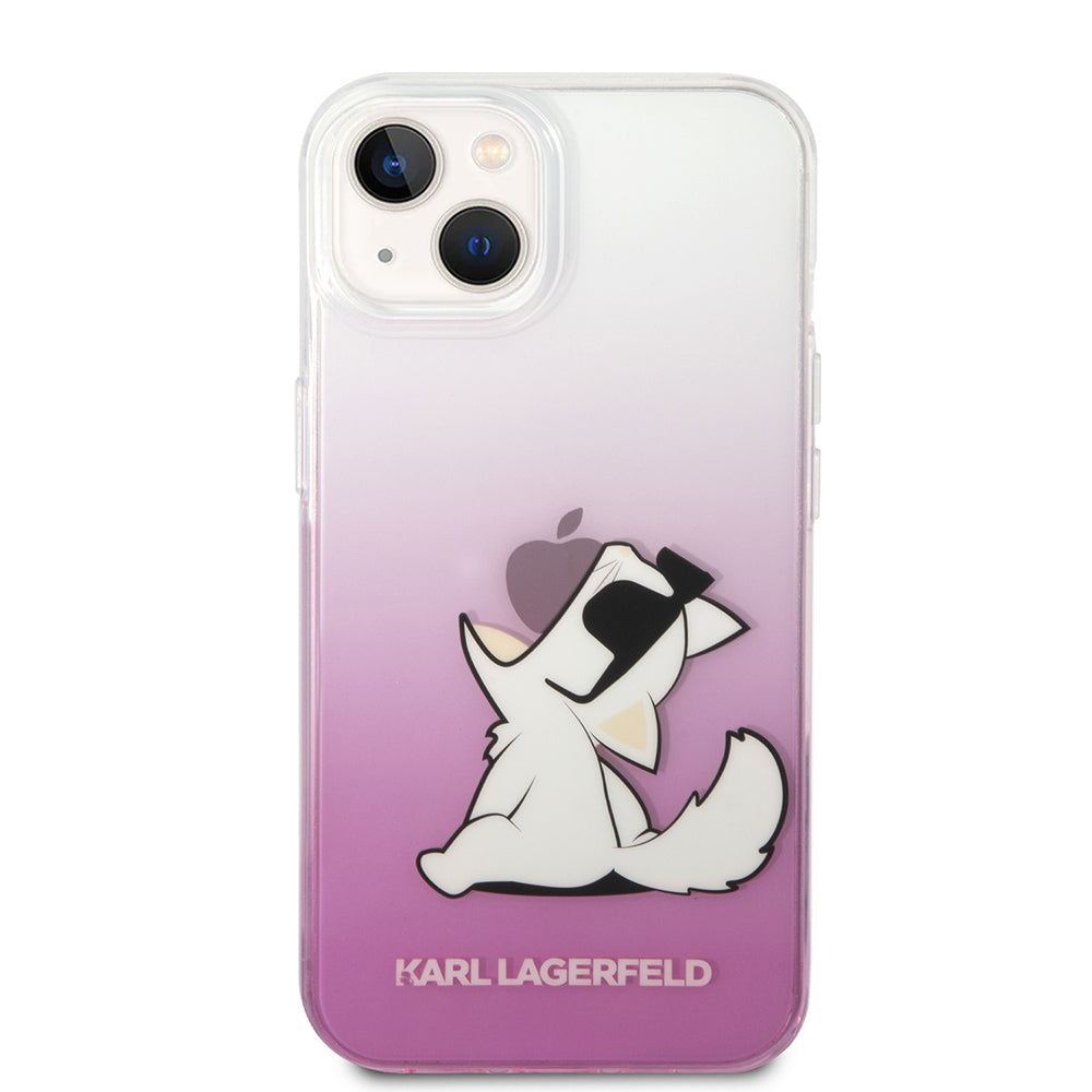 Étui pour Apple iPhone 14 Plus, Karl Lagerfeld, Choupette Fun, Rose