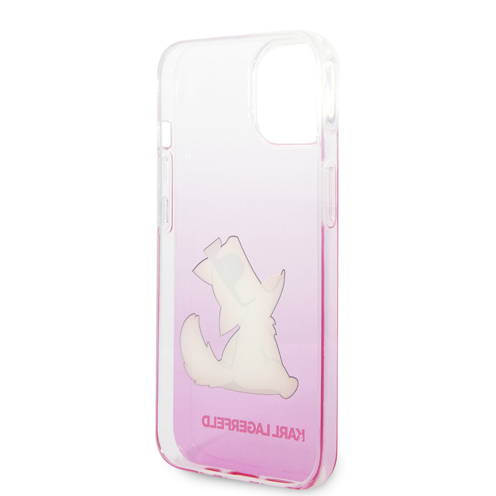 Étui pour Apple iPhone 14 Plus, Karl Lagerfeld, Choupette Fun, Rose