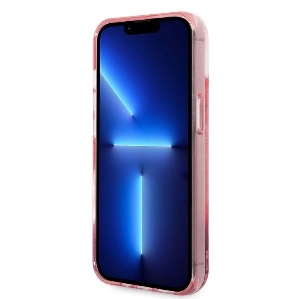 Étui pour Apple iPhone 14 Plus, Karl Lagerfeld, Glitter Choupette's Head, Rose