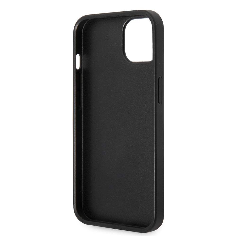 Étui pour Apple iPhone 14 Plus, Karl Lagerfeld, Saffiano Choupette's Head, Noir