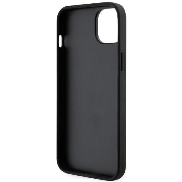 Case for Apple iPhone 14 Plus, Karl Lagerfeld, Saffiano Monogram Ikonik Karl, Black