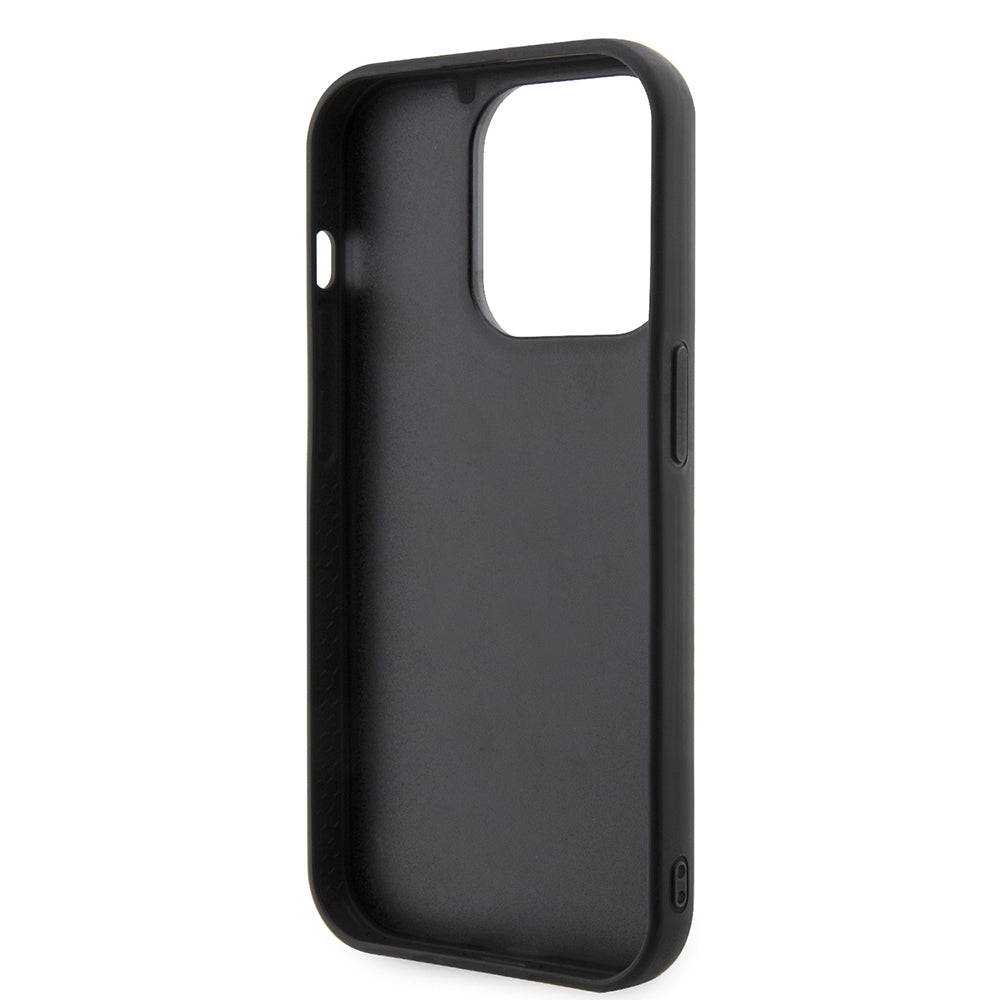 Étui pour Apple iPhone 14 Pro, Karl Lagerfeld, Choupette en caoutchouc 3D, Noir.