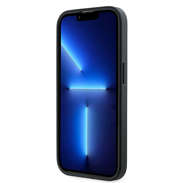 Étui pour Apple iPhone 14 Pro, Karl Lagerfeld, Diagonal Quilted Script, Noir