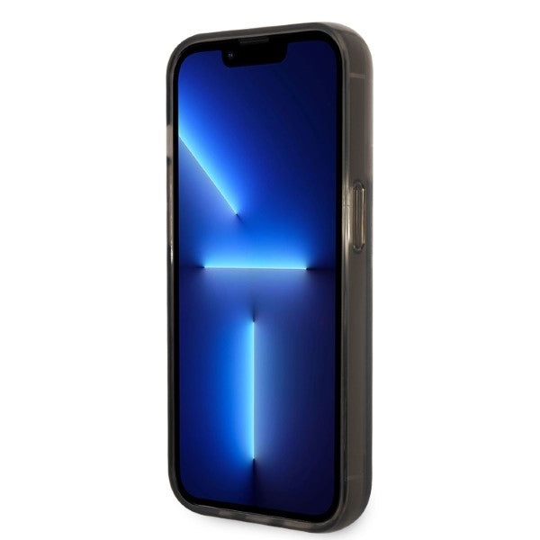 Étui pour Apple iPhone 14 Pro, Karl Lagerfeld, Glitter Choupette's Head, Noir