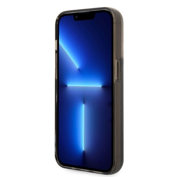 Étui pour Apple iPhone 14 Pro, Karl Lagerfeld, Liquid Glitter KL Logo, Noir
