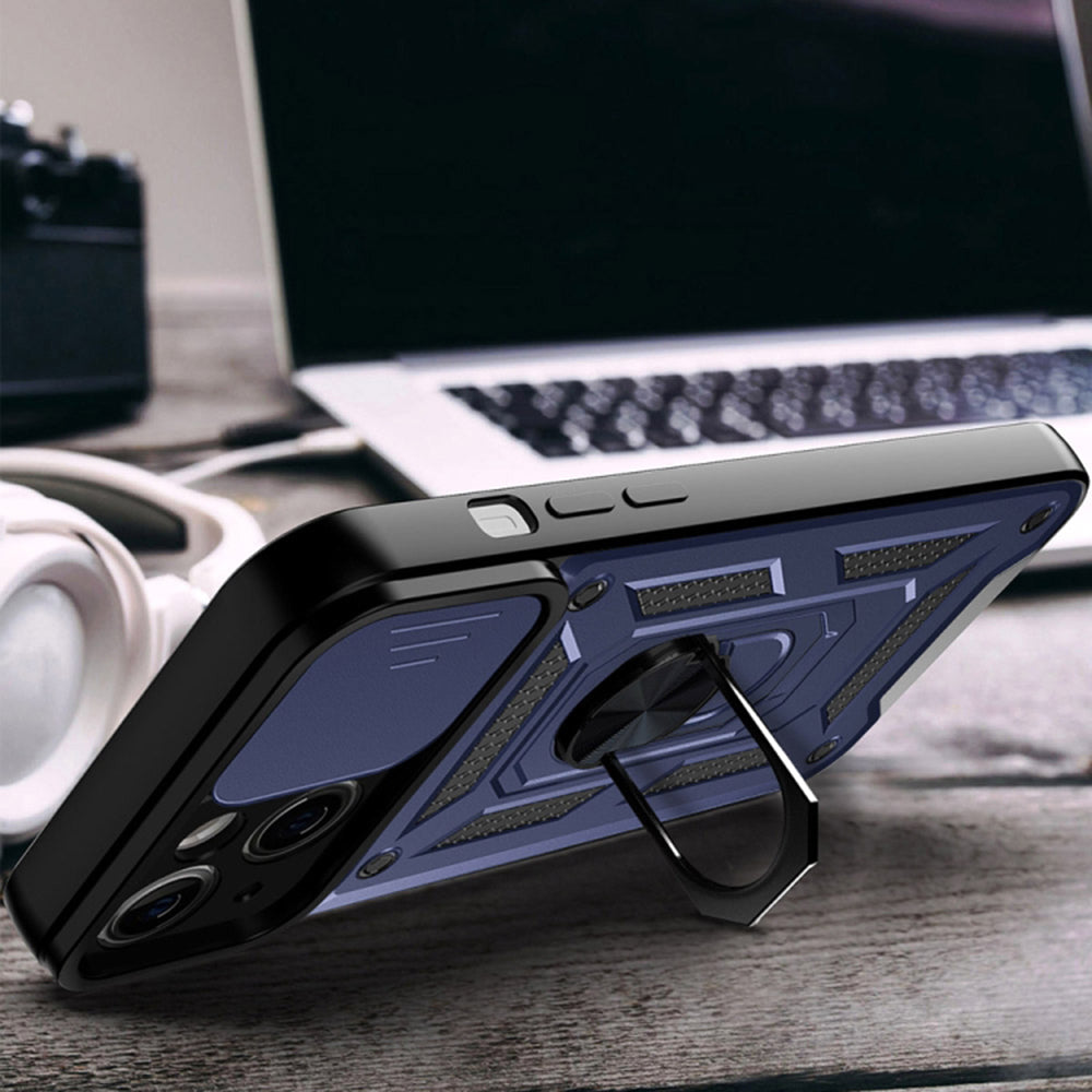 Étui pour Apple iPhone 14, Techsuit, CamShield, Bleu