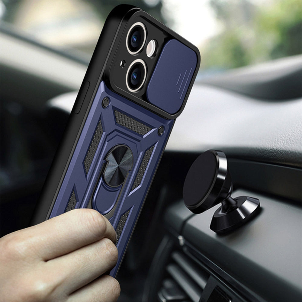 Étui pour Apple iPhone 14, Techsuit, CamShield, Bleu