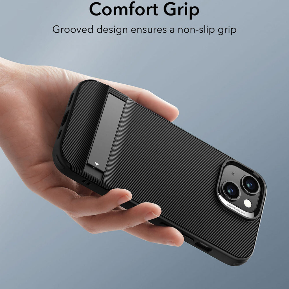 Étui pour Apple iPhone 15 Plus, ESR, Air Shield Boost Kickstand, Noir