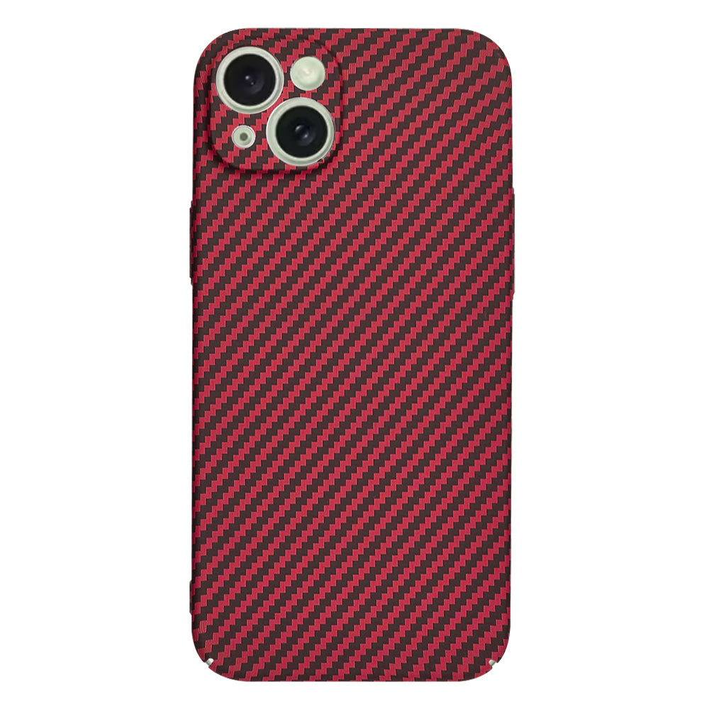 Coque pour Apple iPhone 15 Plus, Techsuit, Carbonite FiberShell, Rouge