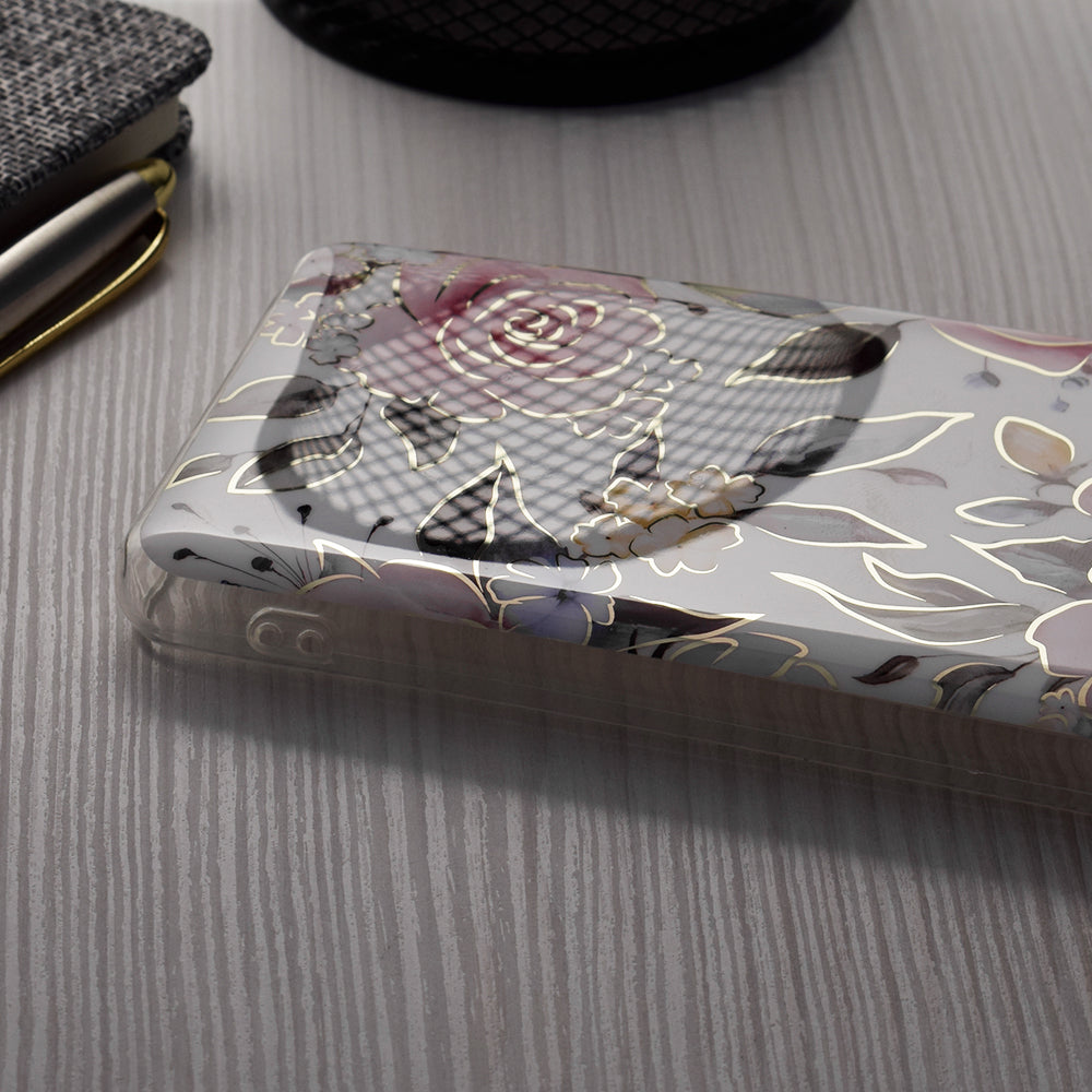 Coque pour Apple iPhone 15 Plus, Techsuit, Marble, Blanche